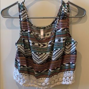 Aztec Crop Top